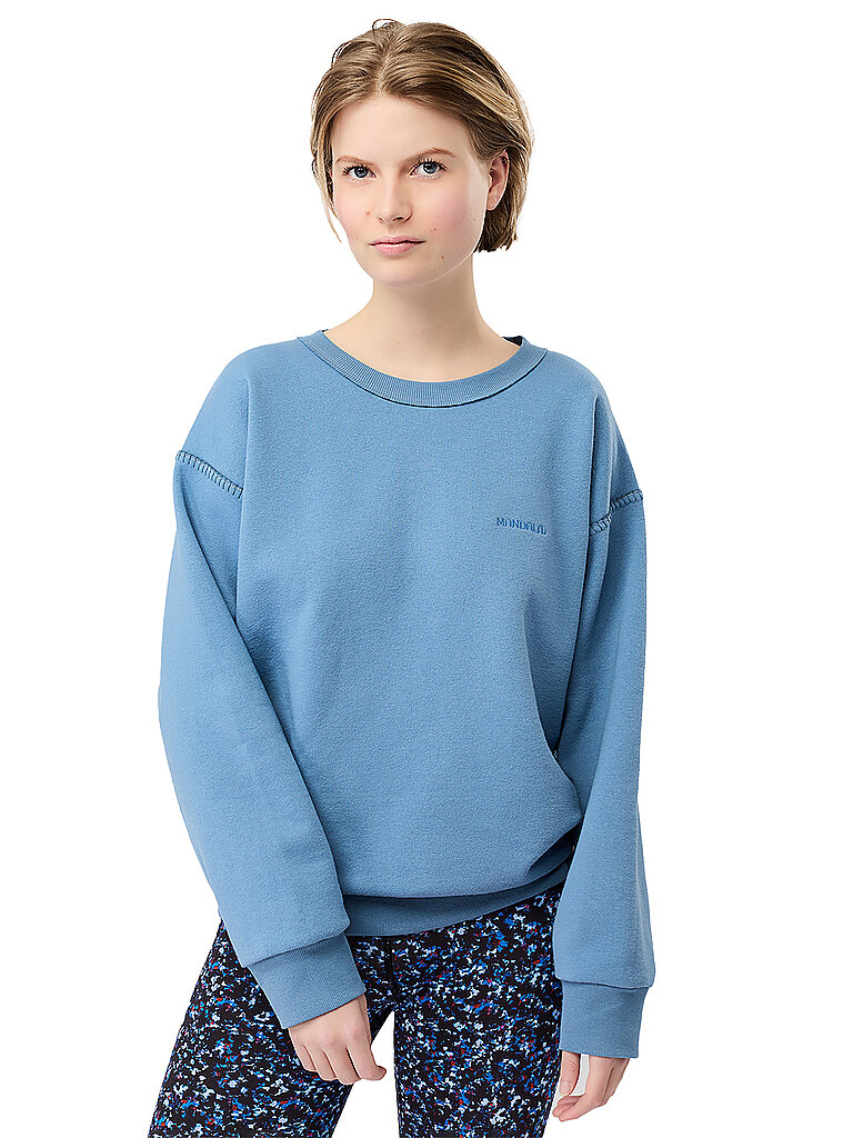 mandala Sweater All Year Rundhalsausschnitt Hellblau