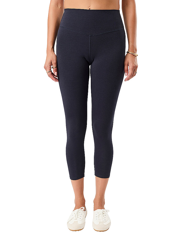 mandala Yogahose Capri Best Lyocell-Baumwolle-Es Dunkelblau