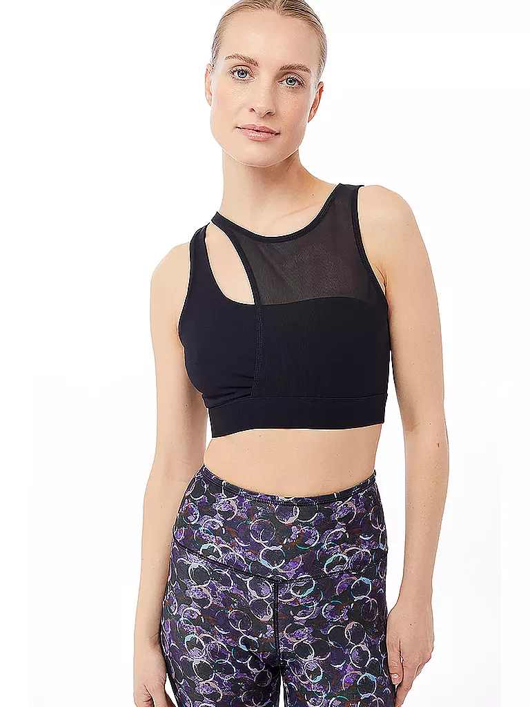 MANDALA | Damen Sport-BH Mesh | schwarz