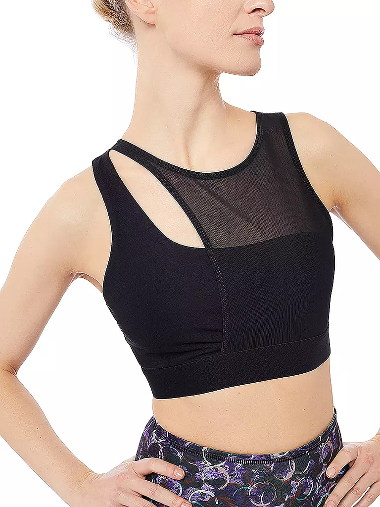 MANDALA | Damen Sport-BH Mesh | schwarz