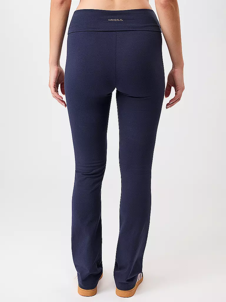 MANDALA | Damen Yoga Hose Classic Rolldown | dunkelblau