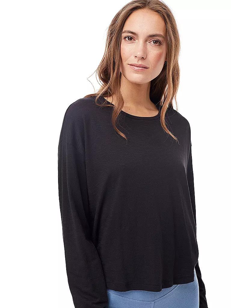 MANDALA | Damen Yoga Shirt LA Open Back | schwarz