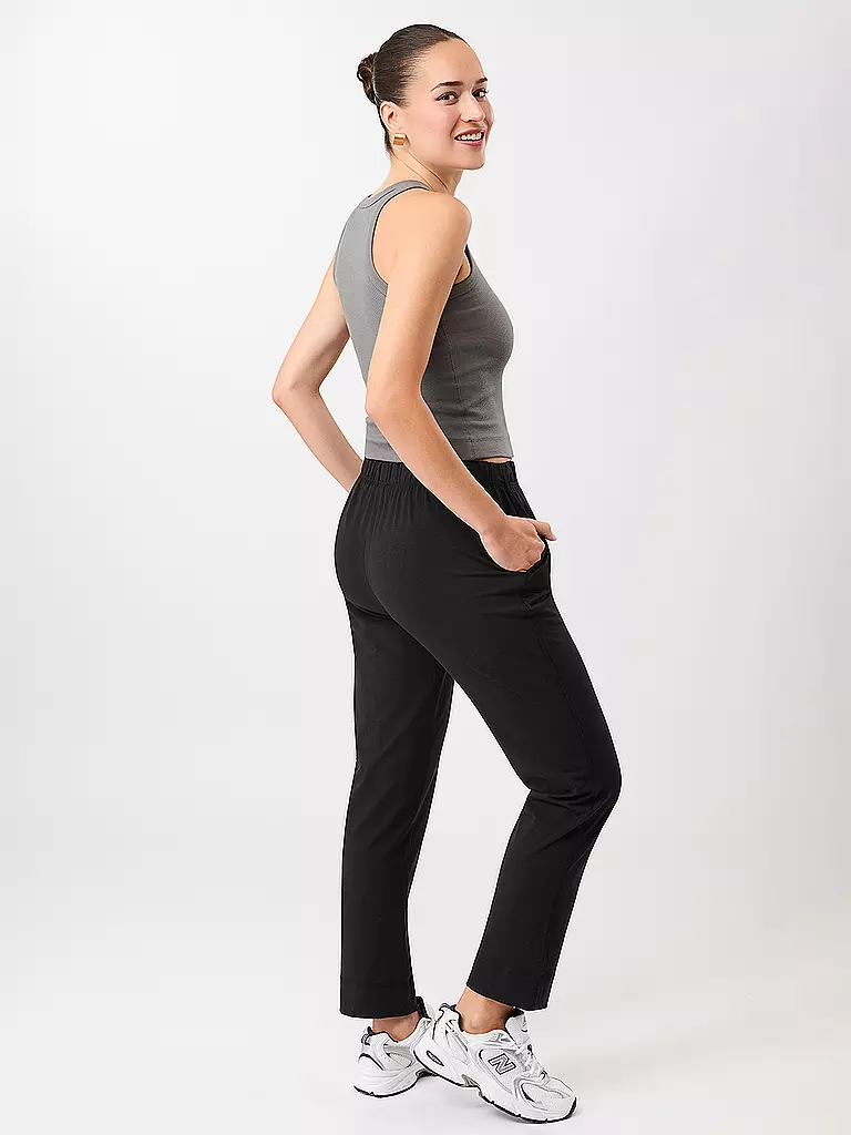 MANDALA | Damen Yoga Tank Boy Top | schwarz