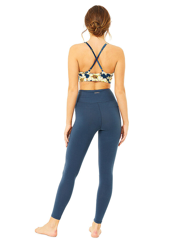 MANDALA | Damen Yoga Tight High Rise Wrap | blau