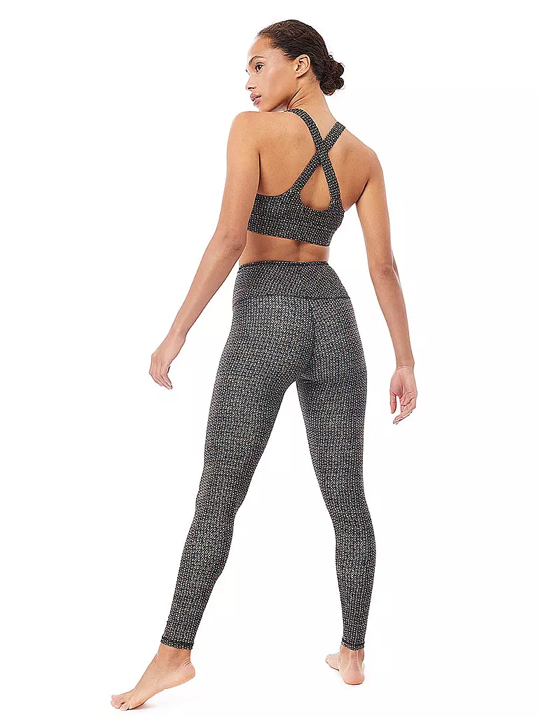 MANDALA | Damen Yoga Tight Printed | dunkelblau