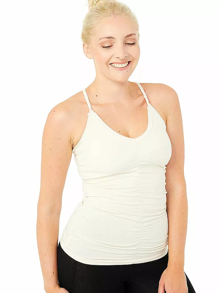 MANDALA | Damen Yoga Top Cable | beige