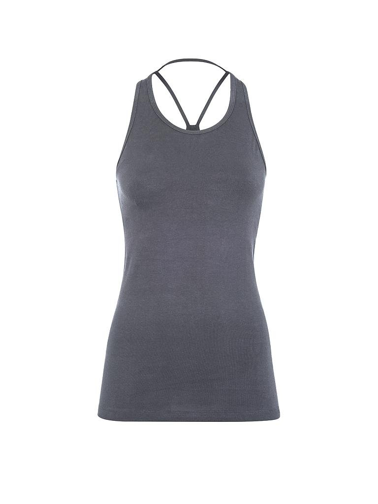 MANDALA | Damen Yoga Top Extra Long | grau