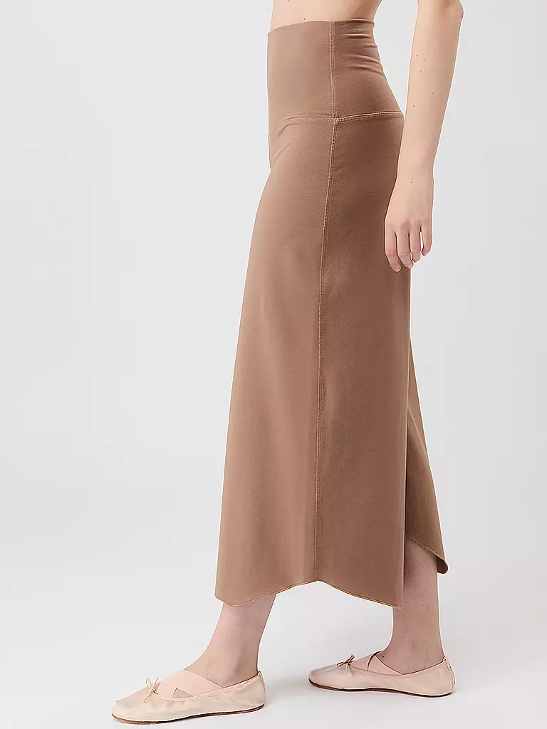 MANDALA | Damen Yogahose Roll Over Tulip | hellbraun