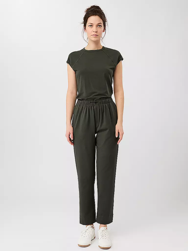 MANDALA | Damen Yogashirt Slim Fit | dunkelgrün