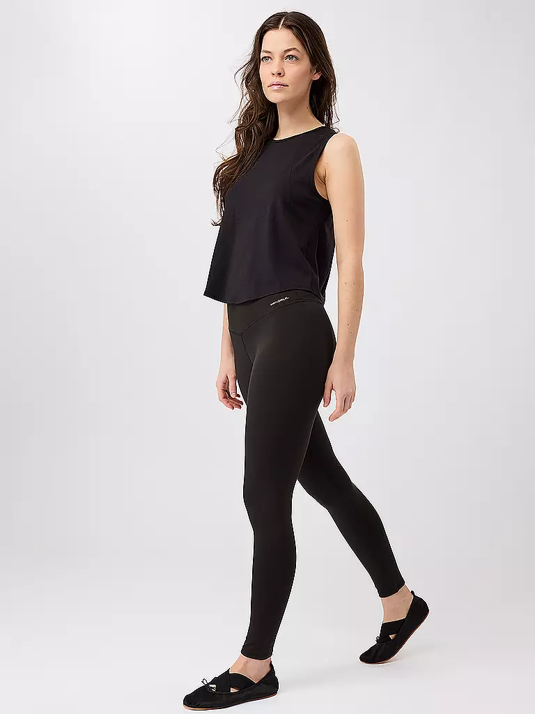 MANDALA | Damen Yogatank Cropped | schwarz