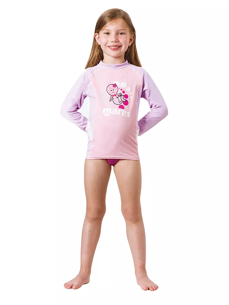 MARES | Mini Mädchen Rash Guard Kid | rosa