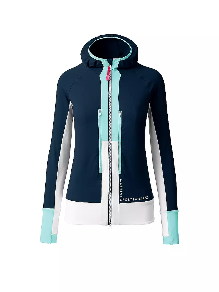 MARTINI | Damen Fleecejacke Hillclimb Hoodie | dunkelblau