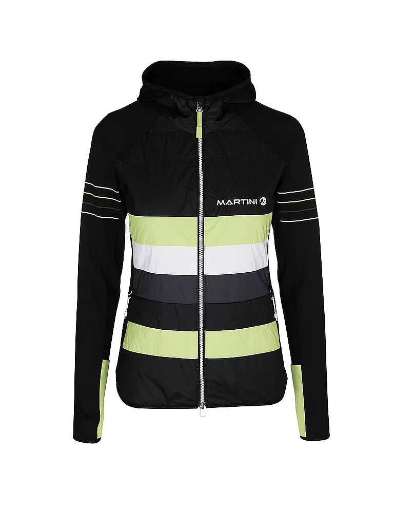 MARTINI | Damen Isohybridjacke Venture Hoodie | schwarz