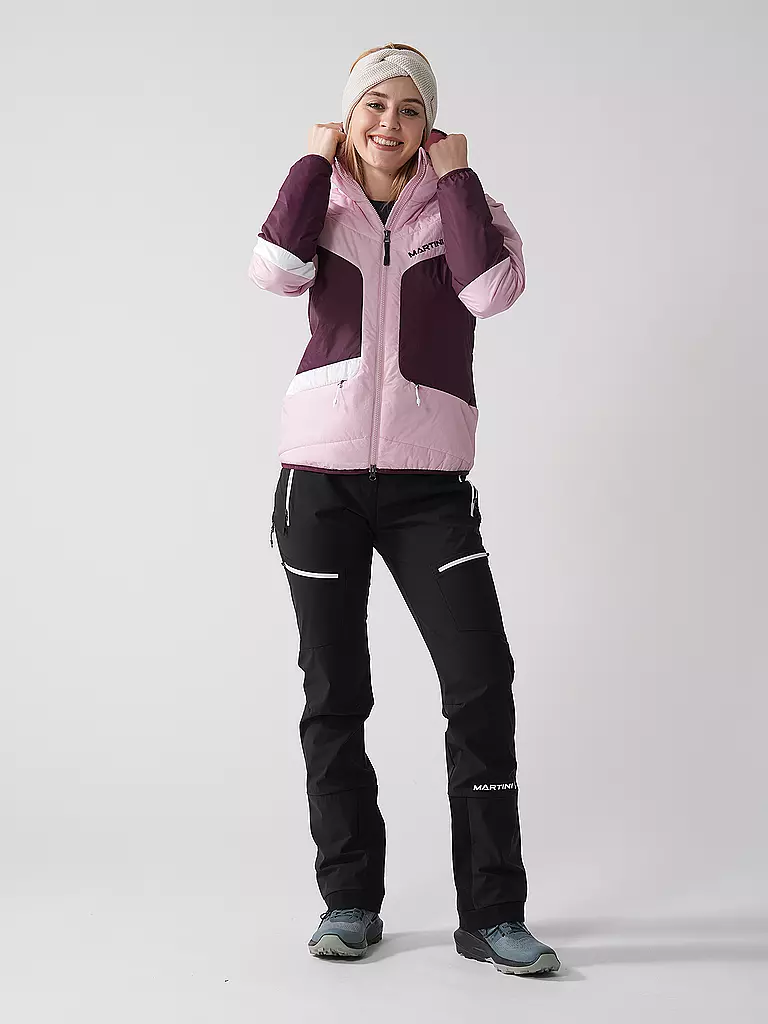 MARTINI | Damen Isojacke Horizon G-LOFT® Hoodie | rosa