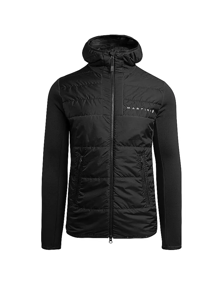 MARTINI | Herren Hybridjacke Neon Hoodie | Schwarz