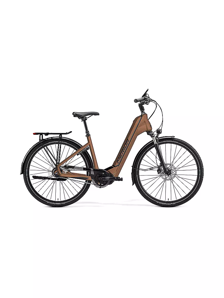 MERIDA | E-Trekkingbike 28" eSPRESSO City 700 EQ (Tiefeinsteiger) | braun