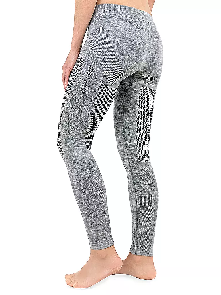 MERINO & MORE | Damen Funktionsunterhose lang | grau