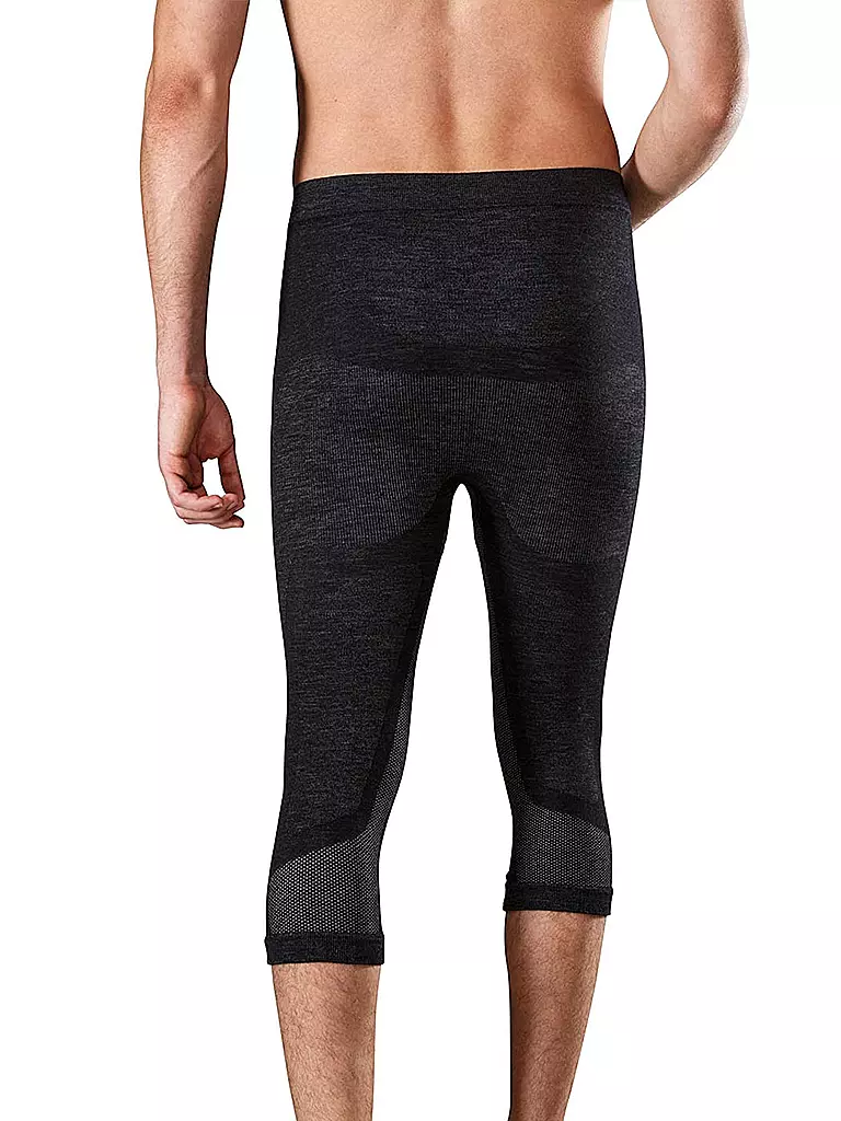 MERINO & MORE | Herren Funktionsunterhose 3/4 | schwarz