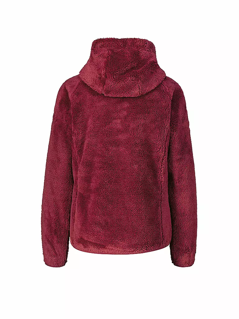 MERU |  Damen Fleecejacke Roxburgh Hoodie | dunkelrot