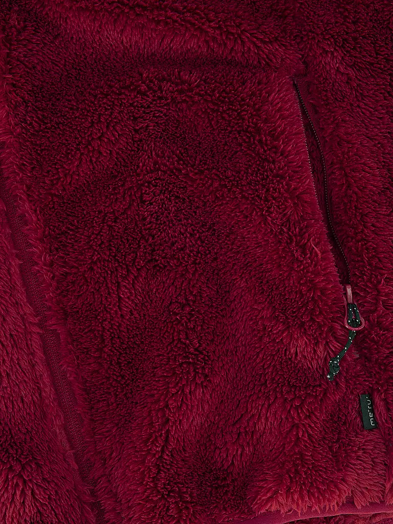 MERU |  Damen Fleecejacke Roxburgh Hoodie | dunkelrot