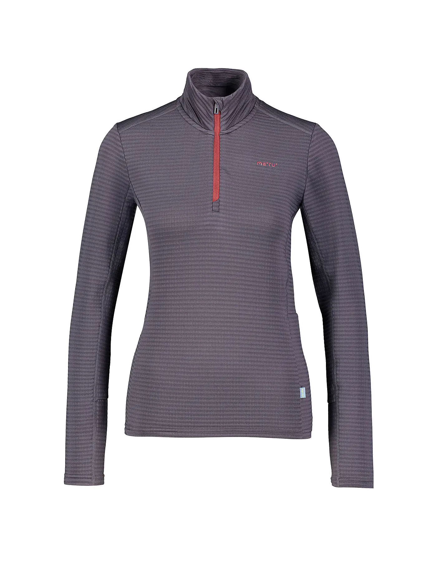 MERU |  Damen Funktions Zipshirt Levanger Zip  | grau