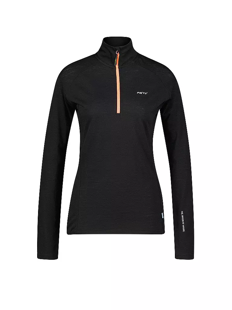 MERU |  Damen Funktions Zipshirt Vordingborg  | schwarz