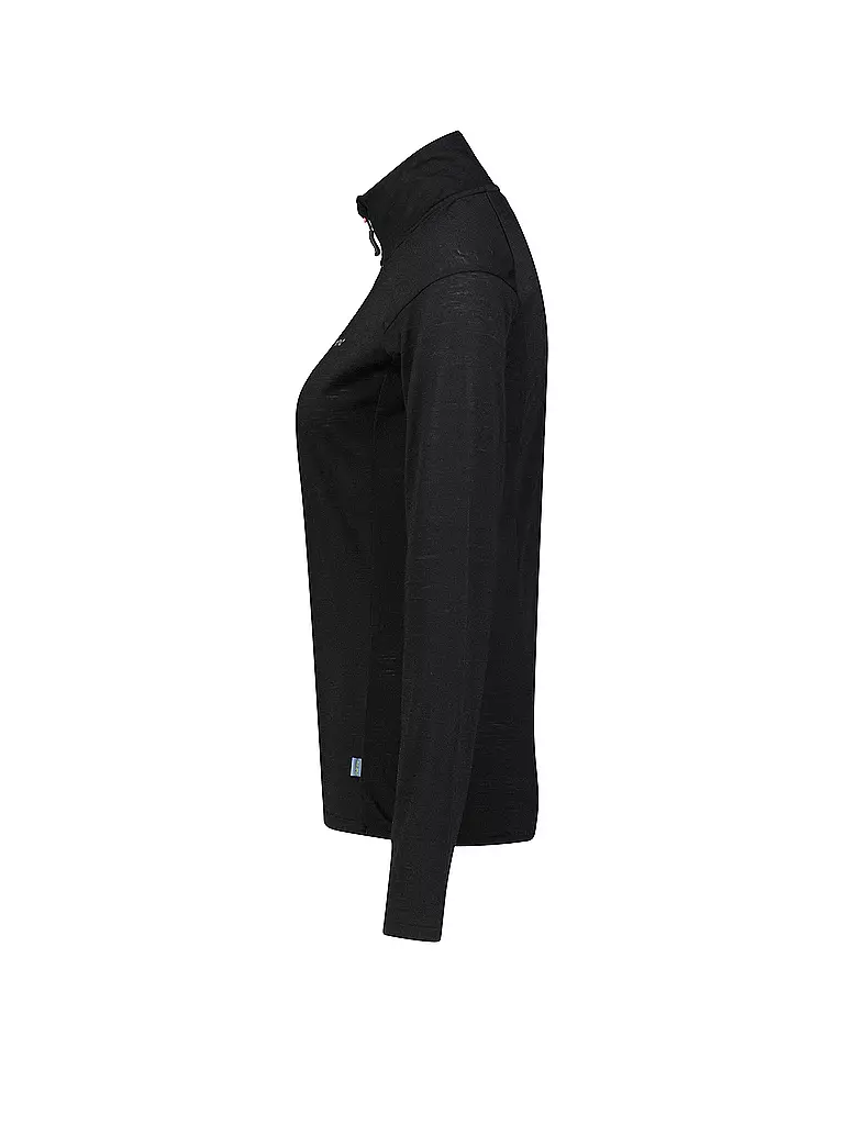 MERU |  Damen Funktions Zipshirt Vordingborg | schwarz