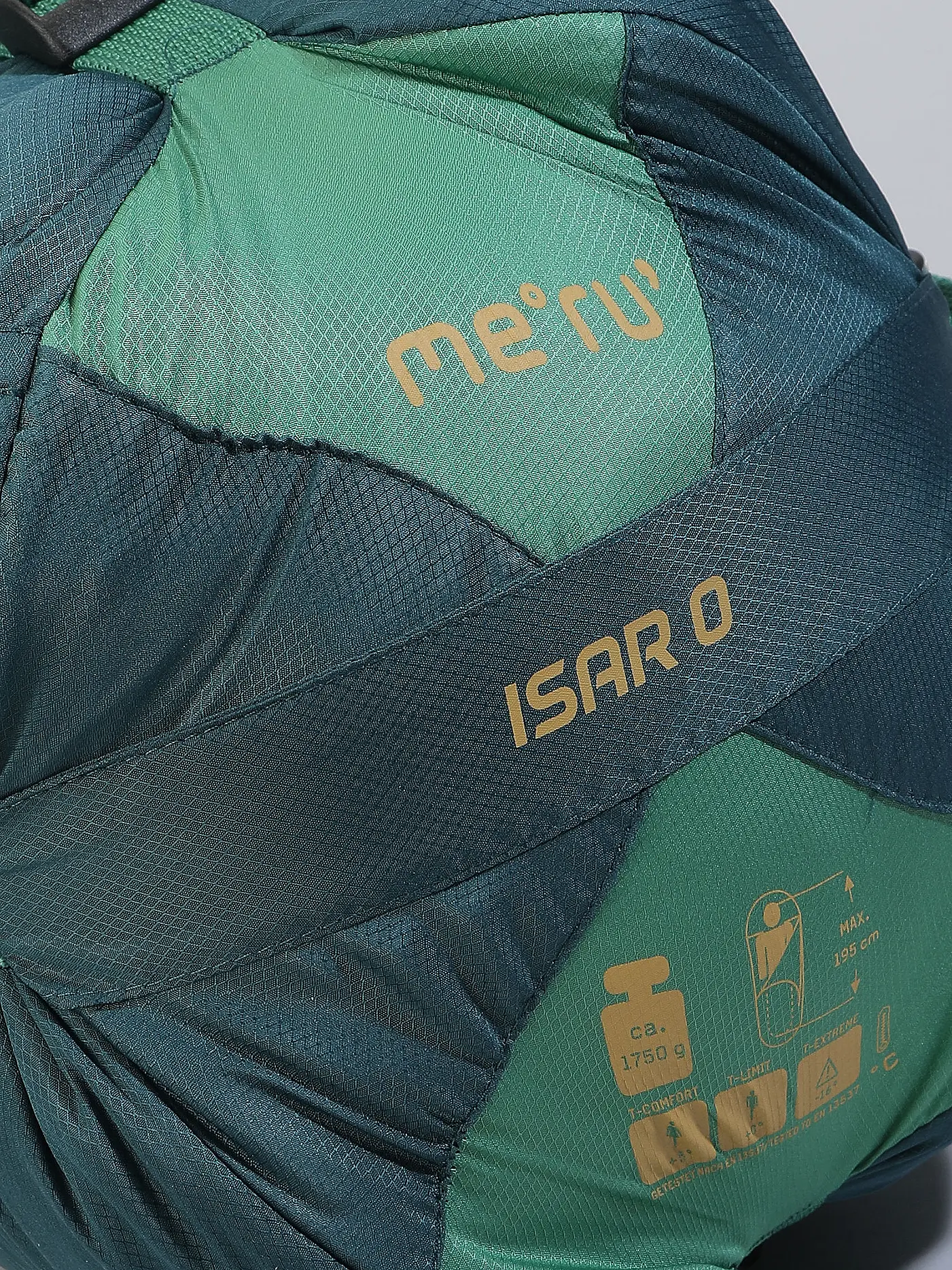 MERU |  Kunstfaserschlafsack Isar 0 L 46x25cm 1750g  | grün