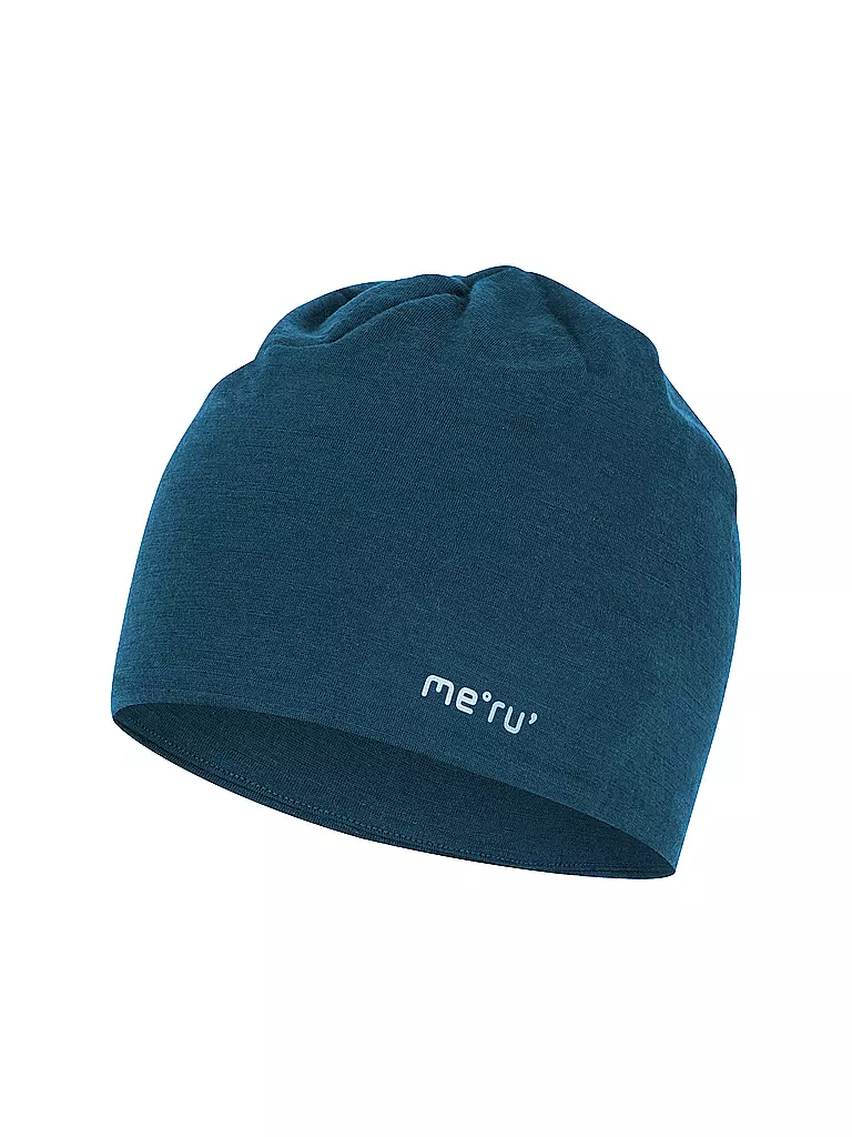 MERU |  Mütze Ringsted Wolle  | dunkelblau