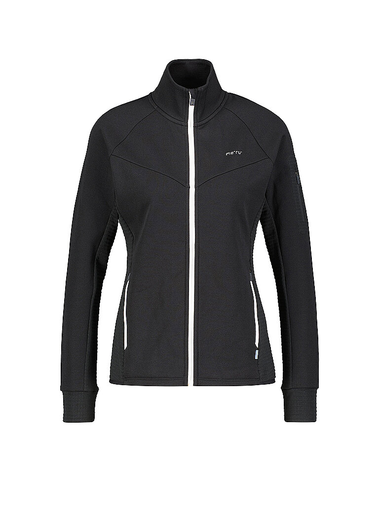 MERU Damen Fleecejacke Kivik Waffelfleece schwarz | 36