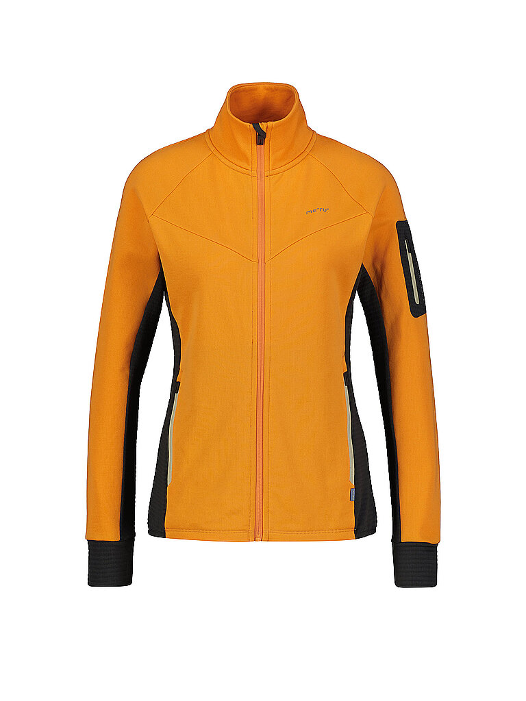 MERU Damen Fleecejacke Kivik Waffelfleece orange | 44