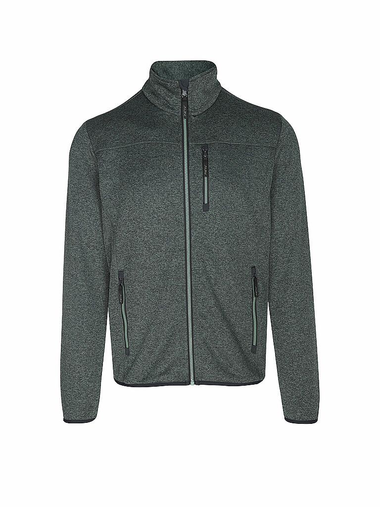 Meru Fleecejacke Straight Fleece Dunkelgrün