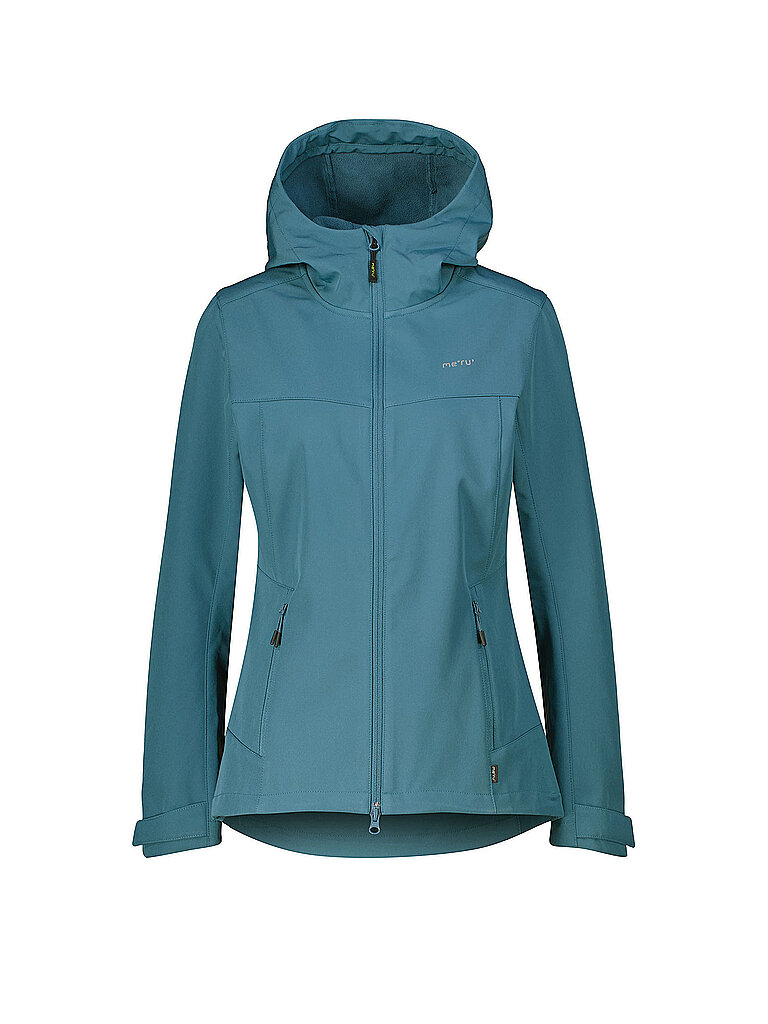 Meru Softshell Toulouse Hoodie Recyceltes Polyester Petrol