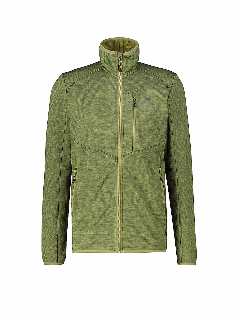 Meru Fleecejacke Caen Waffelstruktur Olive