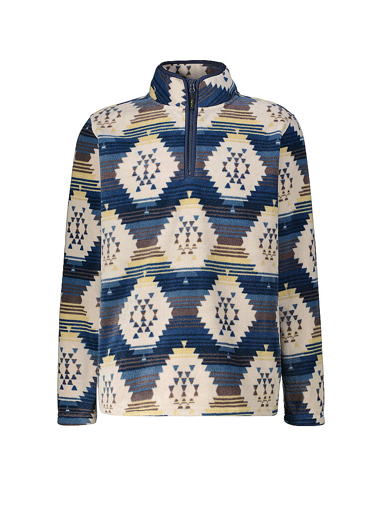 Meru Zipshirt Halfzip Stehkragen Polyester beige