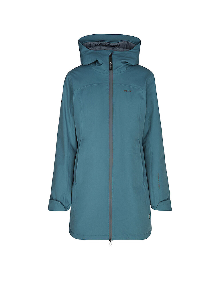 Damen Wintermantel Nora Hoodie petrol 40 W
