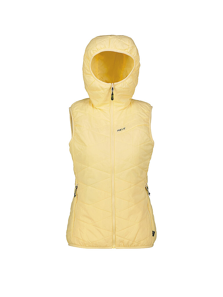 MERU Damen Isoweste Ithari Hoodie Wendbar creme | XL
