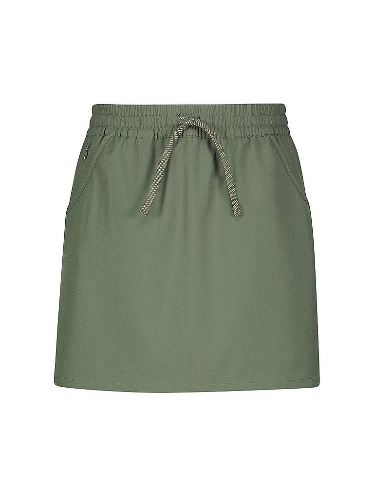 Meru Skort Rock-Optik Elastic Waistband Dunkelgrün