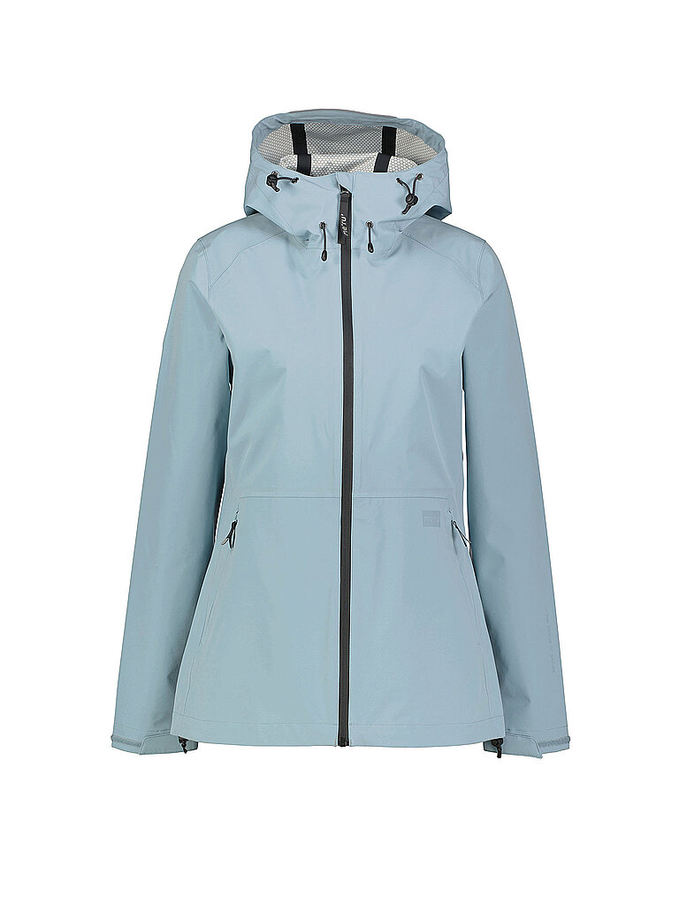 Damen Wanderjacke Amarante 3L Hoodie hellblau 38 W