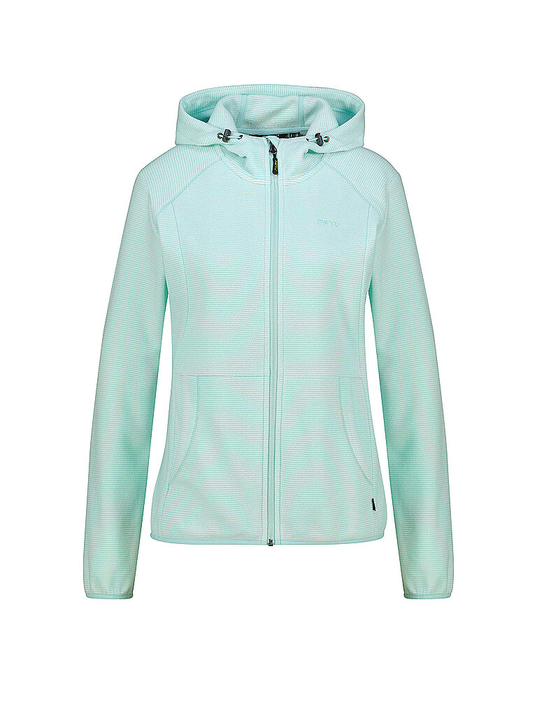 Meru Fleecejacke Striped Fleece Hellblau