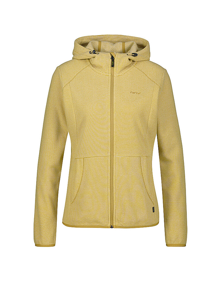 Damen Fleecejacke Lourosa Striped Hoodie olive 34 W