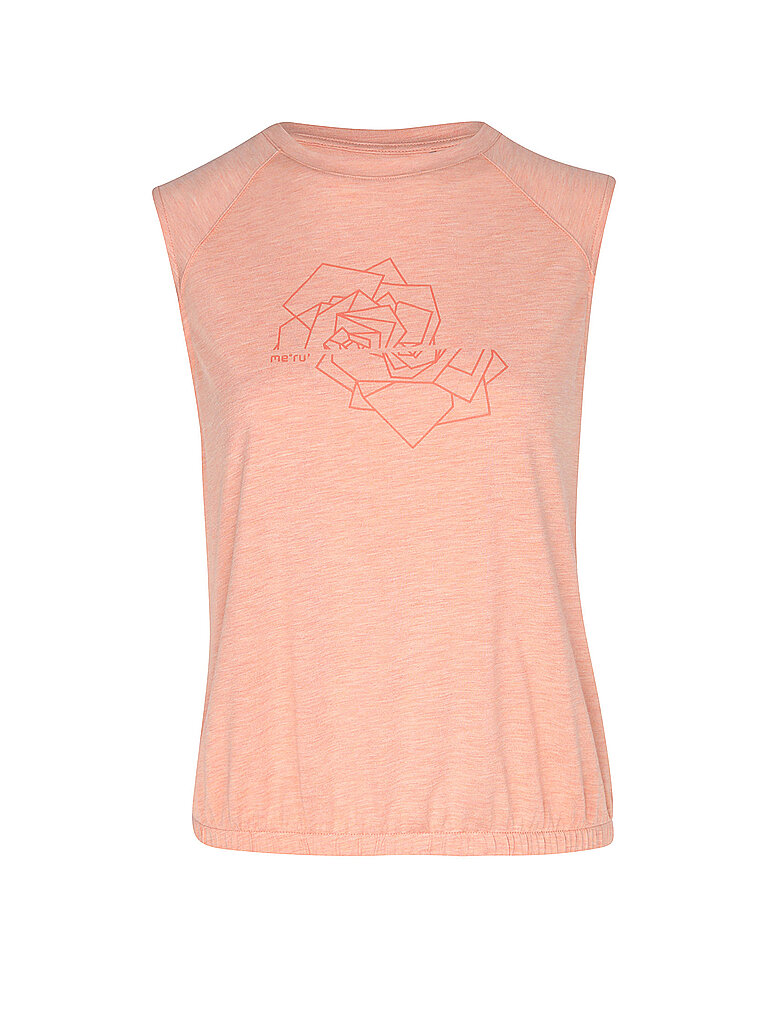 Meru Funktionsshirt Ohne Ärmel Elastischer Saum Koralle