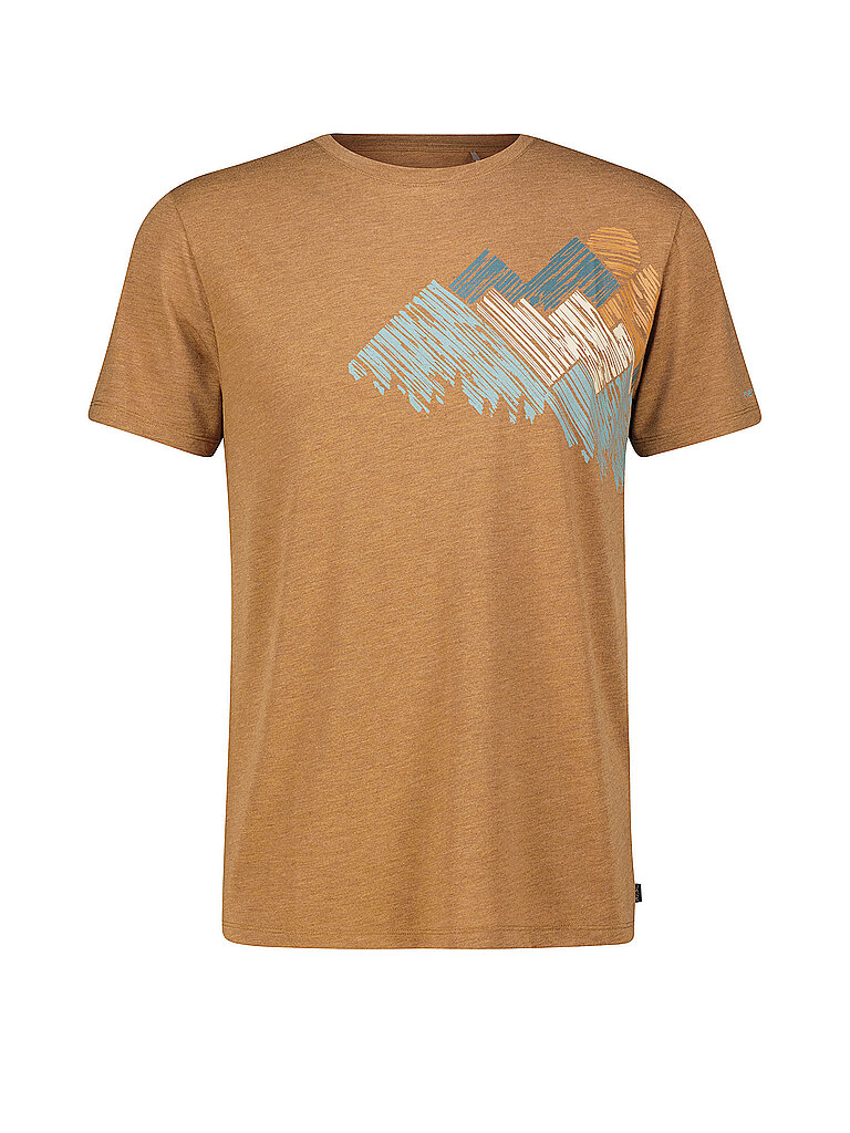 Meru Funktionsshirt Regular Fit Viskose Braun