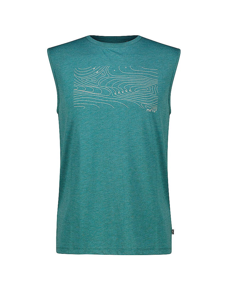 Meru Tank Rundhals Polyester-Viskose Dunkelblau