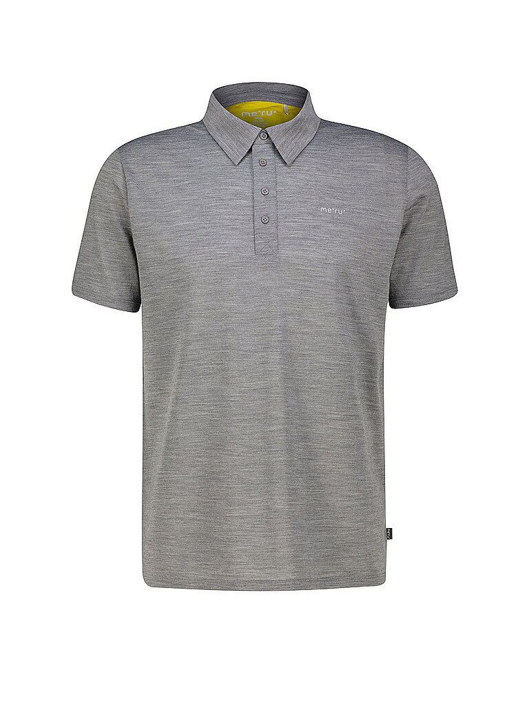 Herren Funktionspolo Monforte Woolmix grau XXL M