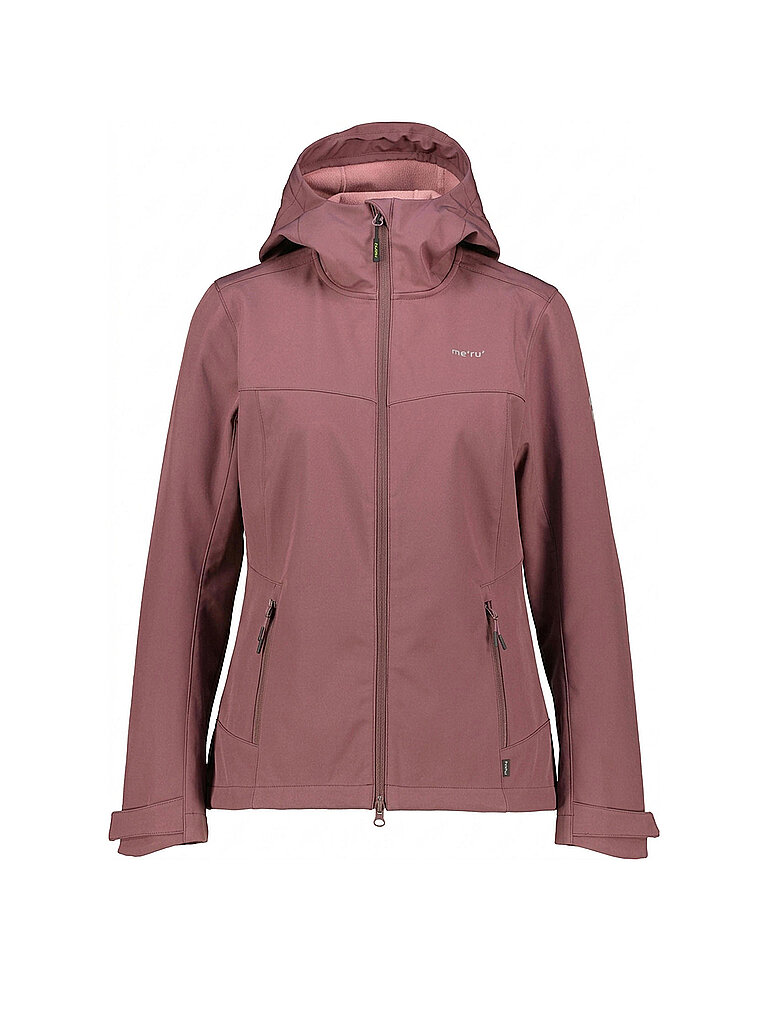 MERU Damen Softshelljacke Bordeaux Hoodie dunkelrot | 36