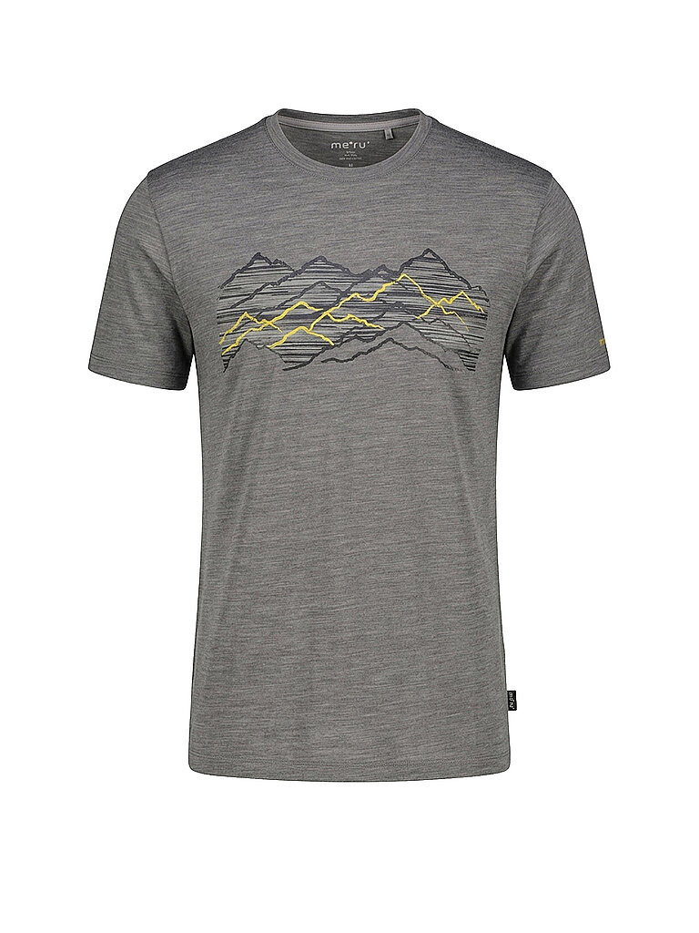 MERU Herren Funktionsshirt Kramfors Woolmix grau | M