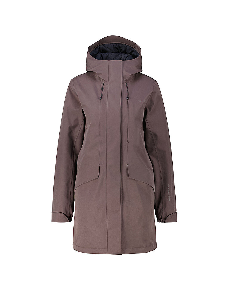 MERU Damen Wintermantel Tidaholm Hoodie dunkelrot | 36