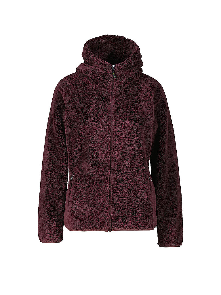 MERU  Damen Fleecejacke Roxburgh Hoodie dunkelrot | S