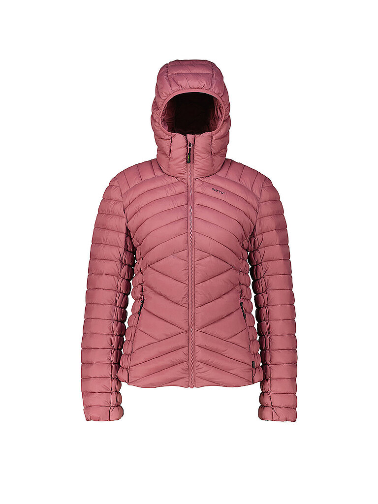 MERU Damen Isojacke Hawera Hoodie dunkelrot | M
